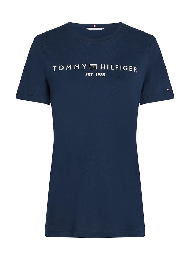 تومي هيلفيغر تيشيرت بياقة دائرية برسومات - Image 5